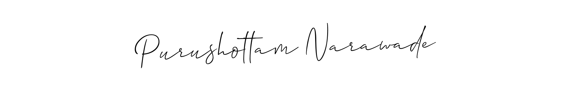 It looks lik you need a new signature style for name Purushottam Narawade. Design unique handwritten (Allison_Script) signature with our free signature maker in just a few clicks. Purushottam Narawade signature style 2 images and pictures png