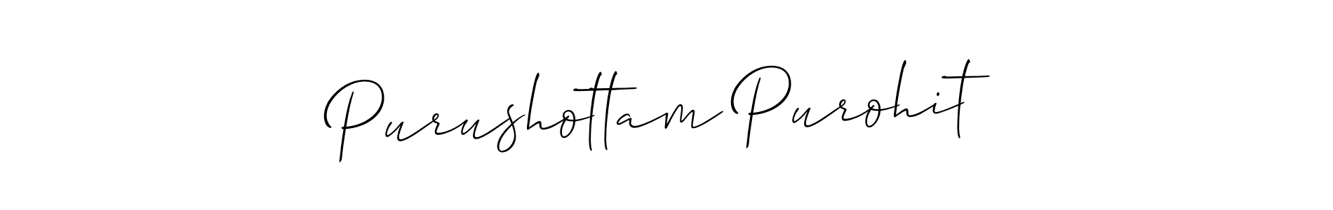 Also we have Purushottam Purohit name is the best signature style. Create professional handwritten signature collection using Allison_Script autograph style. Purushottam Purohit signature style 2 images and pictures png