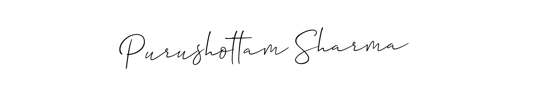 Also You can easily find your signature by using the search form. We will create Purushottam Sharma name handwritten signature images for you free of cost using Allison_Script sign style. Purushottam Sharma signature style 2 images and pictures png