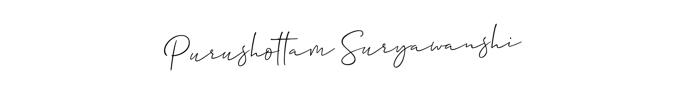 How to Draw Purushottam Suryawanshi signature style? Allison_Script is a latest design signature styles for name Purushottam Suryawanshi. Purushottam Suryawanshi signature style 2 images and pictures png
