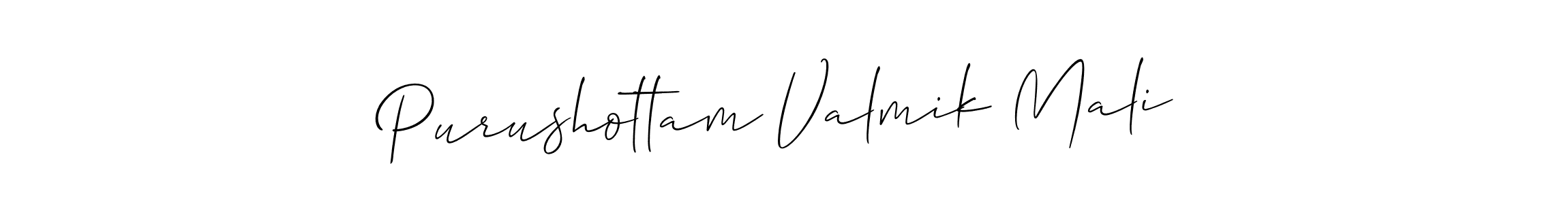 Also we have Purushottam Valmik Mali name is the best signature style. Create professional handwritten signature collection using Allison_Script autograph style. Purushottam Valmik Mali signature style 2 images and pictures png