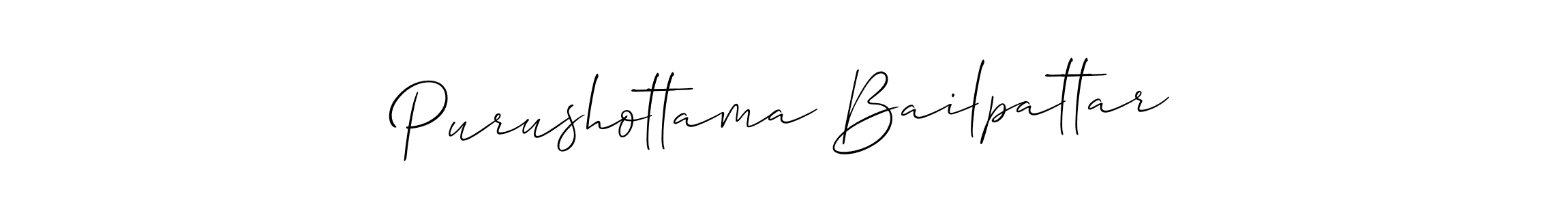The best way (Allison_Script) to make a short signature is to pick only two or three words in your name. The name Purushottama Bailpattar include a total of six letters. For converting this name. Purushottama Bailpattar signature style 2 images and pictures png