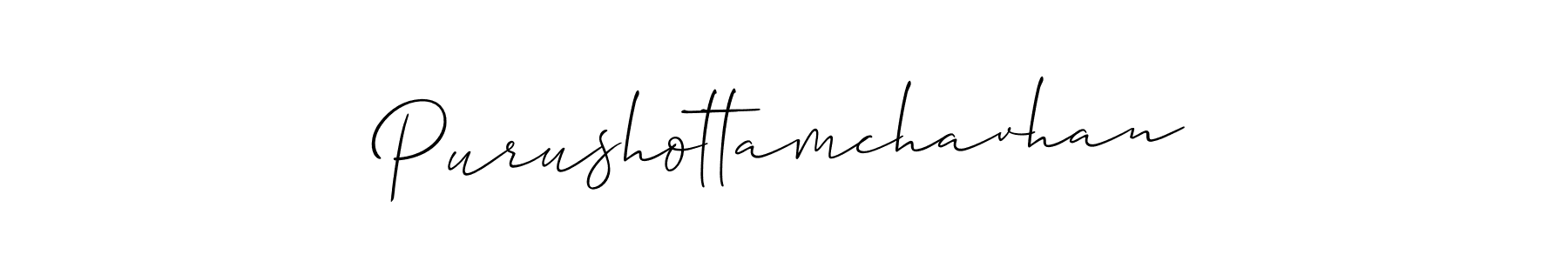 It looks lik you need a new signature style for name Purushottamchavhan. Design unique handwritten (Allison_Script) signature with our free signature maker in just a few clicks. Purushottamchavhan signature style 2 images and pictures png