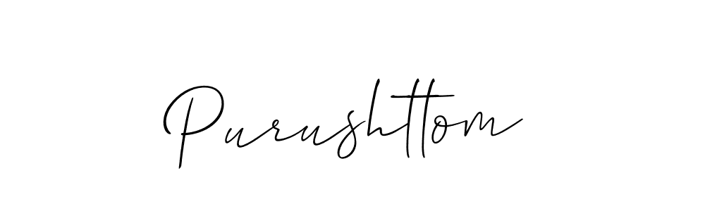 Purushttom stylish signature style. Best Handwritten Sign (Allison_Script) for my name. Handwritten Signature Collection Ideas for my name Purushttom. Purushttom signature style 2 images and pictures png