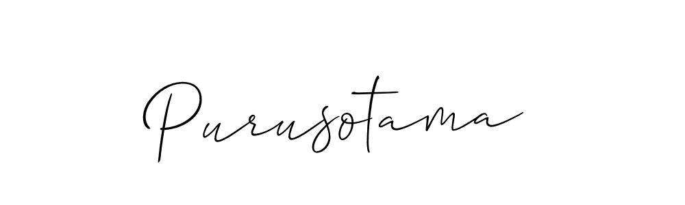 Best and Professional Signature Style for Purusotama. Allison_Script Best Signature Style Collection. Purusotama signature style 2 images and pictures png