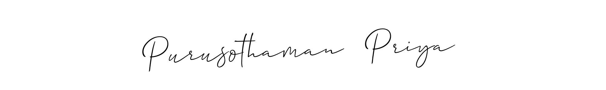 You should practise on your own different ways (Allison_Script) to write your name (Purusothaman   Priya) in signature. don't let someone else do it for you. Purusothaman   Priya signature style 2 images and pictures png