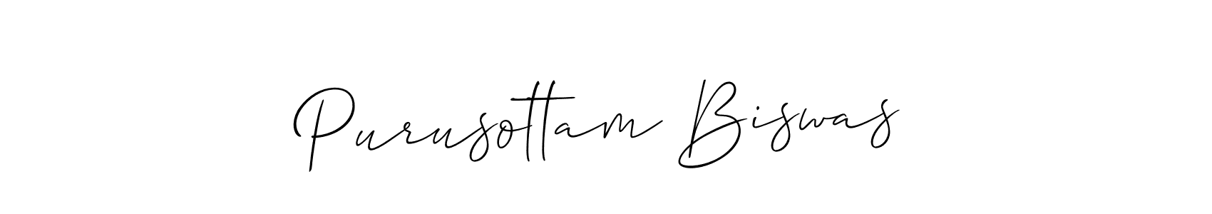 Also we have Purusottam Biswas name is the best signature style. Create professional handwritten signature collection using Allison_Script autograph style. Purusottam Biswas signature style 2 images and pictures png