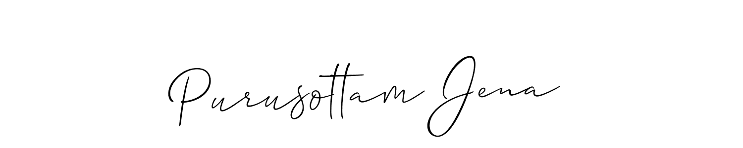 It looks lik you need a new signature style for name Purusottam Jena. Design unique handwritten (Allison_Script) signature with our free signature maker in just a few clicks. Purusottam Jena signature style 2 images and pictures png