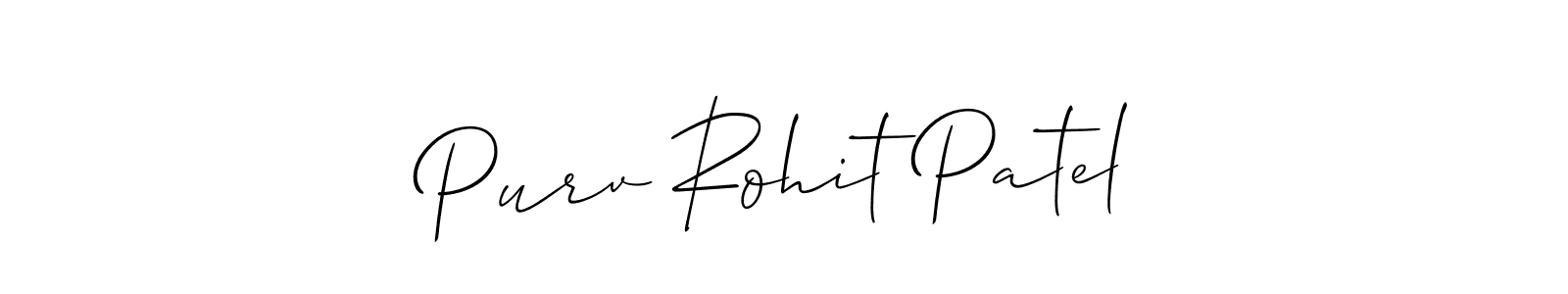 Once you've used our free online signature maker to create your best signature Allison_Script style, it's time to enjoy all of the benefits that Purv Rohit Patel name signing documents. Purv Rohit Patel signature style 2 images and pictures png