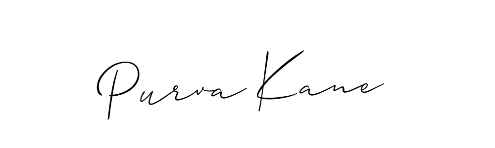 Also You can easily find your signature by using the search form. We will create Purva Kane name handwritten signature images for you free of cost using Allison_Script sign style. Purva Kane signature style 2 images and pictures png