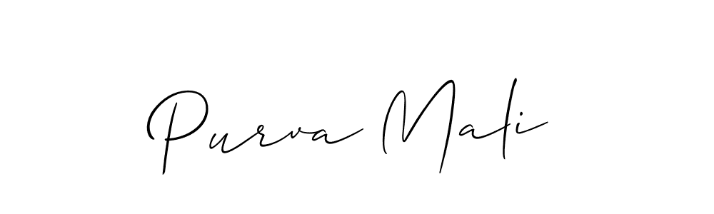 Best and Professional Signature Style for Purva Mali. Allison_Script Best Signature Style Collection. Purva Mali signature style 2 images and pictures png