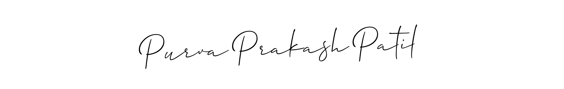 Best and Professional Signature Style for Purva Prakash Patil. Allison_Script Best Signature Style Collection. Purva Prakash Patil signature style 2 images and pictures png