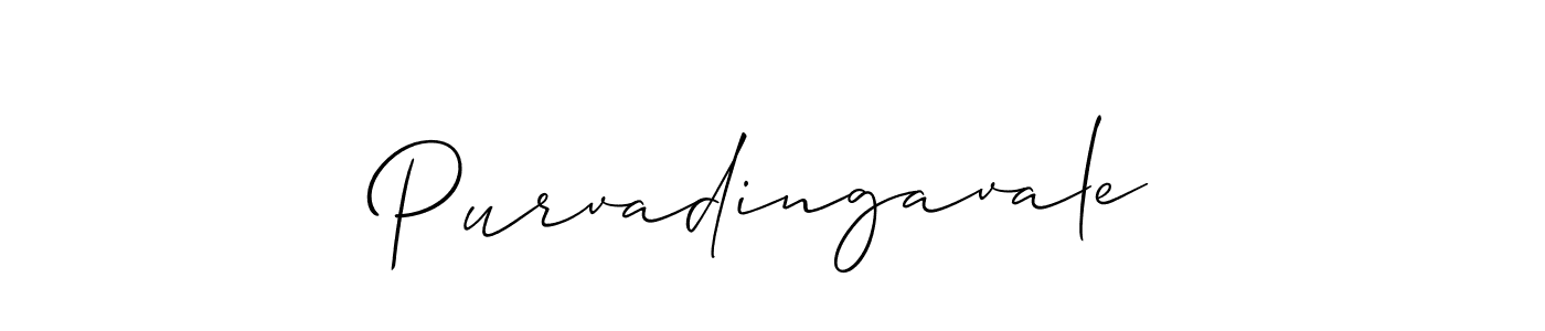 You can use this online signature creator to create a handwritten signature for the name Purvadingavale. This is the best online autograph maker. Purvadingavale signature style 2 images and pictures png