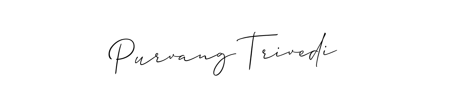 You can use this online signature creator to create a handwritten signature for the name Purvang Trivedi. This is the best online autograph maker. Purvang Trivedi signature style 2 images and pictures png