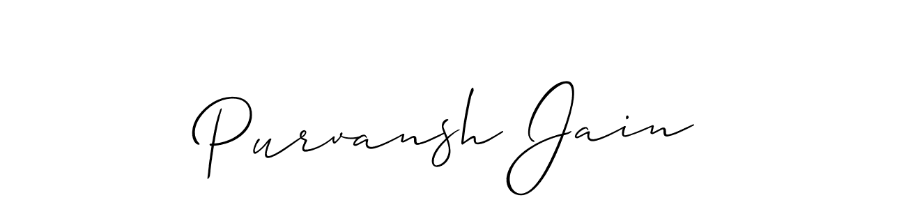 if you are searching for the best signature style for your name Purvansh Jain. so please give up your signature search. here we have designed multiple signature styles  using Allison_Script. Purvansh Jain signature style 2 images and pictures png