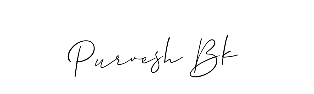 You should practise on your own different ways (Allison_Script) to write your name (Purvesh Bk) in signature. don't let someone else do it for you. Purvesh Bk signature style 2 images and pictures png
