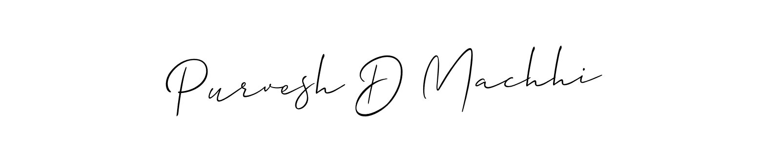 Make a beautiful signature design for name Purvesh D Machhi. Use this online signature maker to create a handwritten signature for free. Purvesh D Machhi signature style 2 images and pictures png