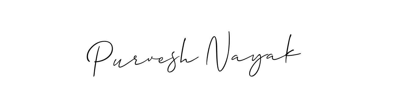 Purvesh Nayak stylish signature style. Best Handwritten Sign (Allison_Script) for my name. Handwritten Signature Collection Ideas for my name Purvesh Nayak. Purvesh Nayak signature style 2 images and pictures png