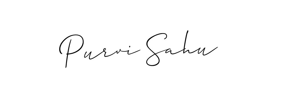 Best and Professional Signature Style for Purvi Sahu. Allison_Script Best Signature Style Collection. Purvi Sahu signature style 2 images and pictures png