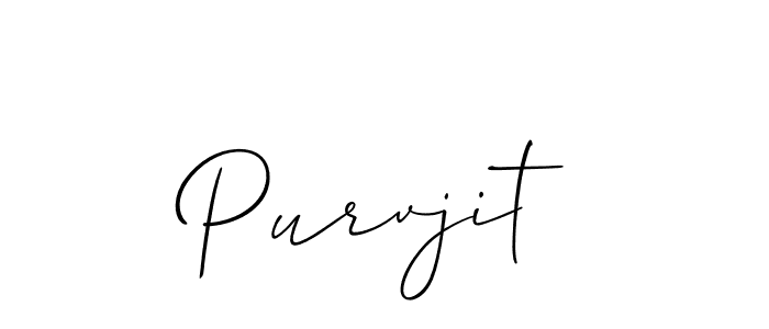 Allison_Script is a professional signature style that is perfect for those who want to add a touch of class to their signature. It is also a great choice for those who want to make their signature more unique. Get Purvjit name to fancy signature for free. Purvjit signature style 2 images and pictures png