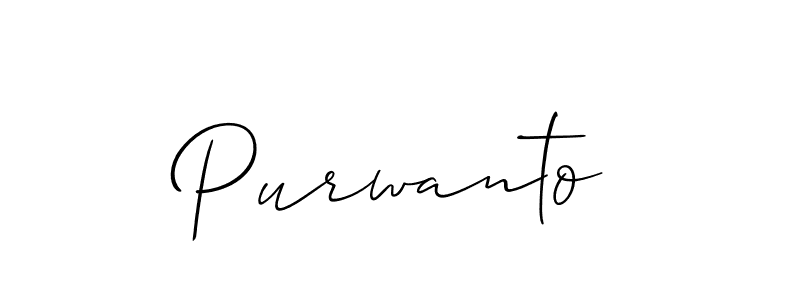 Best and Professional Signature Style for Purwanto. Allison_Script Best Signature Style Collection. Purwanto signature style 2 images and pictures png