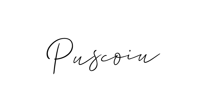 Here are the top 10 professional signature styles for the name Puscoiu. These are the best autograph styles you can use for your name. Puscoiu signature style 2 images and pictures png