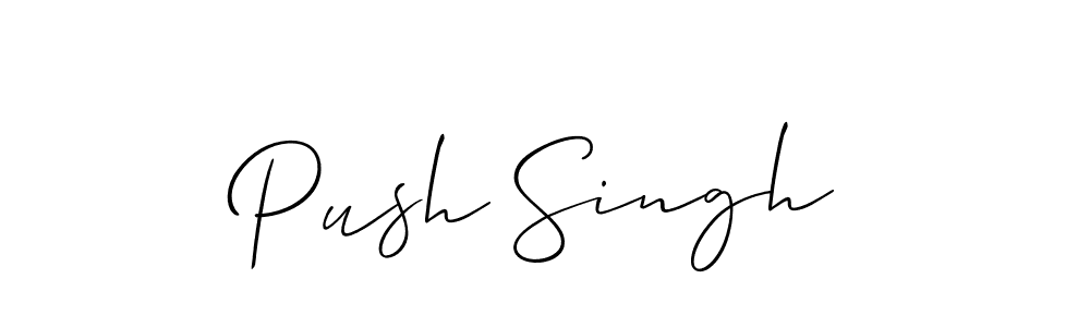 Push Singh stylish signature style. Best Handwritten Sign (Allison_Script) for my name. Handwritten Signature Collection Ideas for my name Push Singh. Push Singh signature style 2 images and pictures png