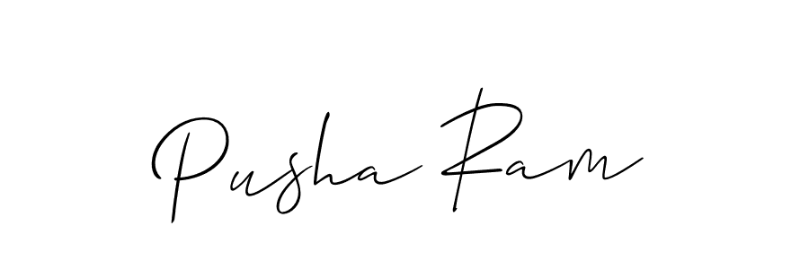 Make a beautiful signature design for name Pusha Ram. Use this online signature maker to create a handwritten signature for free. Pusha Ram signature style 2 images and pictures png