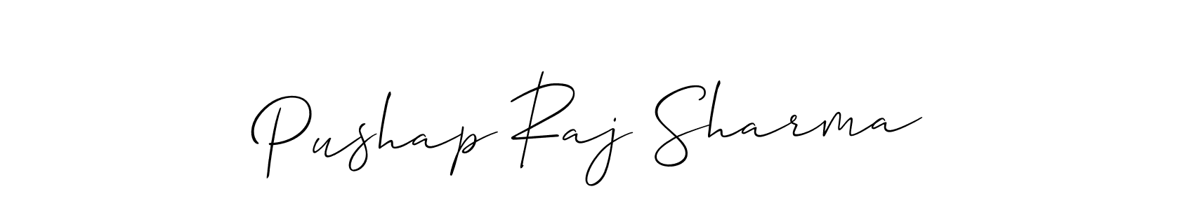Use a signature maker to create a handwritten signature online. With this signature software, you can design (Allison_Script) your own signature for name Pushap Raj Sharma. Pushap Raj Sharma signature style 2 images and pictures png