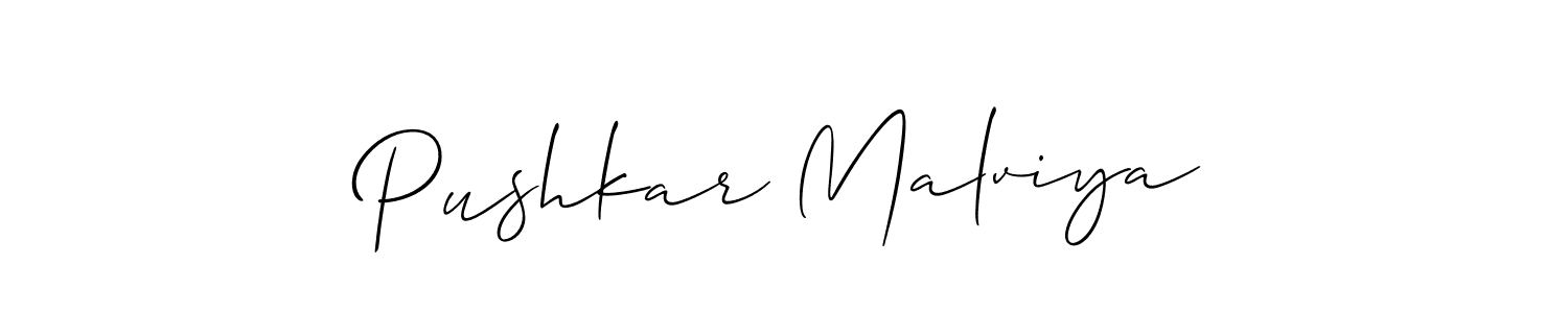 You can use this online signature creator to create a handwritten signature for the name Pushkar Malviya. This is the best online autograph maker. Pushkar Malviya signature style 2 images and pictures png