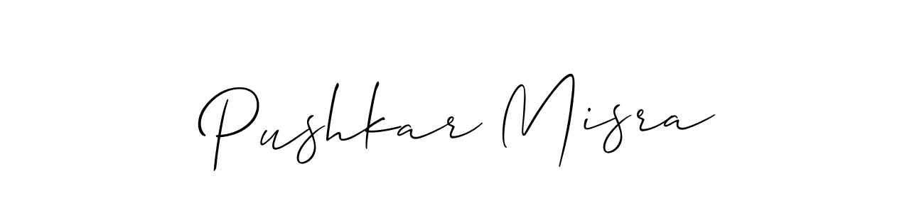 Make a short Pushkar Misra signature style. Manage your documents anywhere anytime using Allison_Script. Create and add eSignatures, submit forms, share and send files easily. Pushkar Misra signature style 2 images and pictures png