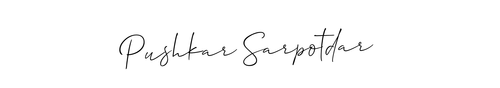 See photos of Pushkar Sarpotdar official signature by Spectra . Check more albums & portfolios. Read reviews & check more about Allison_Script font. Pushkar Sarpotdar signature style 2 images and pictures png