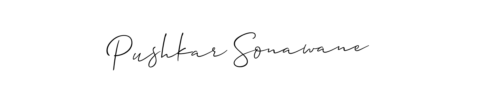 Make a beautiful signature design for name Pushkar Sonawane. Use this online signature maker to create a handwritten signature for free. Pushkar Sonawane signature style 2 images and pictures png