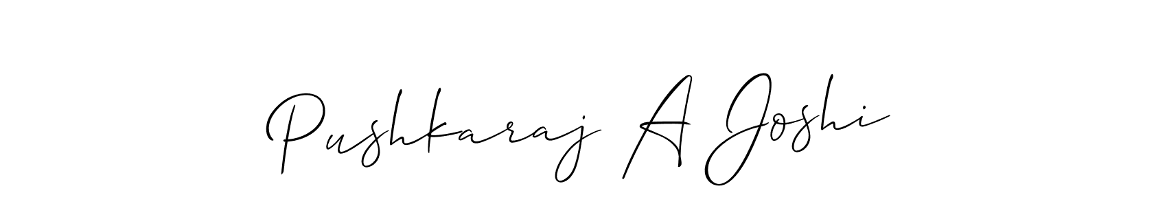 This is the best signature style for the Pushkaraj A Joshi name. Also you like these signature font (Allison_Script). Mix name signature. Pushkaraj A Joshi signature style 2 images and pictures png