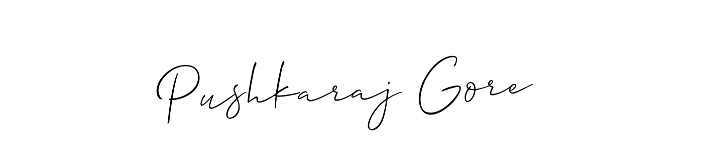 Make a beautiful signature design for name Pushkaraj Gore. Use this online signature maker to create a handwritten signature for free. Pushkaraj Gore signature style 2 images and pictures png