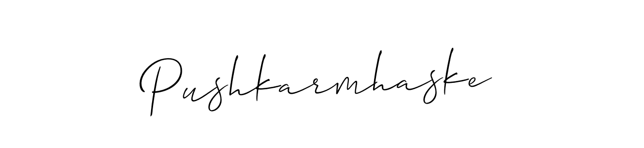 Best and Professional Signature Style for Pushkarmhaske. Allison_Script Best Signature Style Collection. Pushkarmhaske signature style 2 images and pictures png