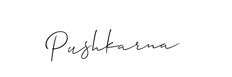 Also You can easily find your signature by using the search form. We will create Pushkarna name handwritten signature images for you free of cost using Allison_Script sign style. Pushkarna signature style 2 images and pictures png