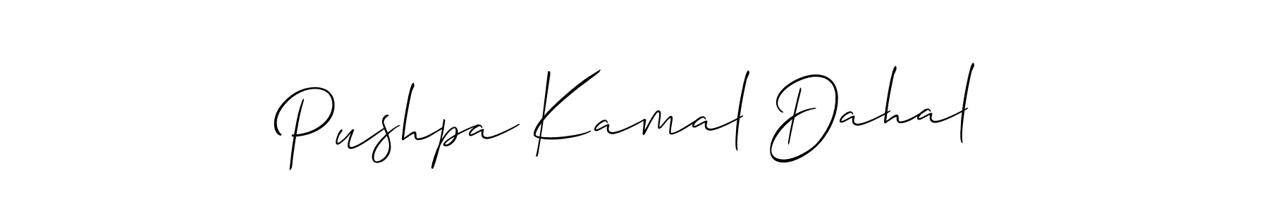 Pushpa Kamal Dahal stylish signature style. Best Handwritten Sign (Allison_Script) for my name. Handwritten Signature Collection Ideas for my name Pushpa Kamal Dahal. Pushpa Kamal Dahal signature style 2 images and pictures png