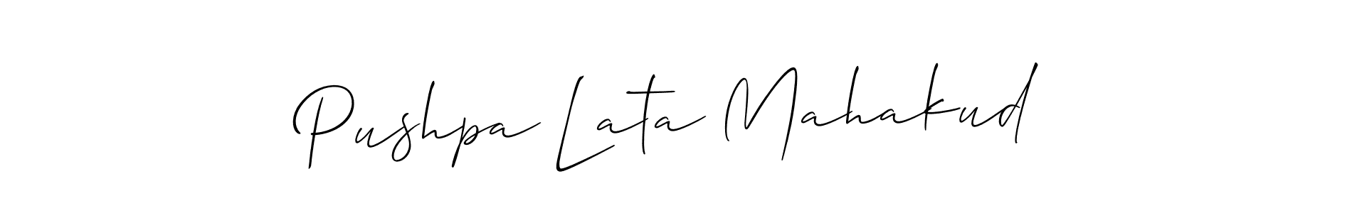 You can use this online signature creator to create a handwritten signature for the name Pushpa Lata Mahakud. This is the best online autograph maker. Pushpa Lata Mahakud signature style 2 images and pictures png