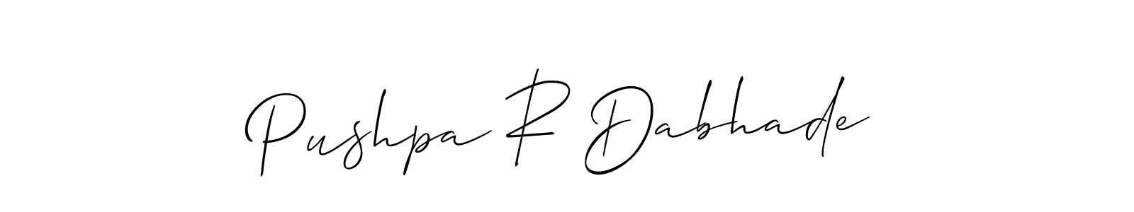 You can use this online signature creator to create a handwritten signature for the name Pushpa R Dabhade. This is the best online autograph maker. Pushpa R Dabhade signature style 2 images and pictures png
