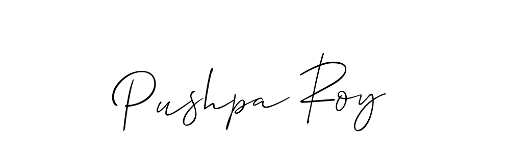 Design your own signature with our free online signature maker. With this signature software, you can create a handwritten (Allison_Script) signature for name Pushpa Roy. Pushpa Roy signature style 2 images and pictures png