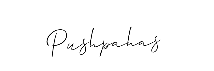 Also we have Pushpahas name is the best signature style. Create professional handwritten signature collection using Allison_Script autograph style. Pushpahas signature style 2 images and pictures png