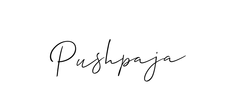 Similarly Allison_Script is the best handwritten signature design. Signature creator online .You can use it as an online autograph creator for name Pushpaja. Pushpaja signature style 2 images and pictures png