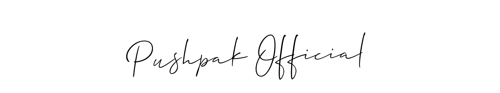 You can use this online signature creator to create a handwritten signature for the name Pushpak Official. This is the best online autograph maker. Pushpak Official signature style 2 images and pictures png