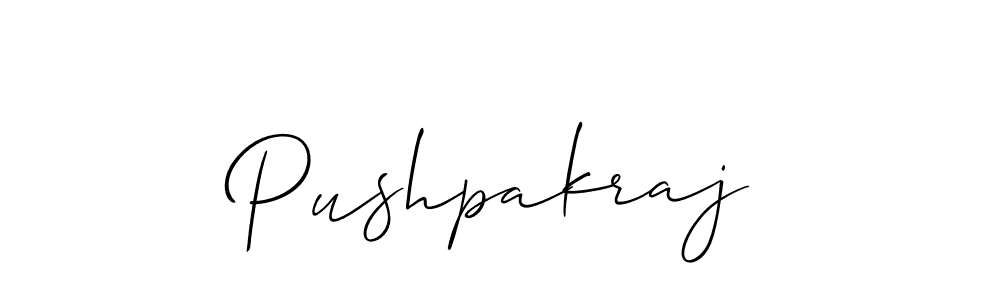 Use a signature maker to create a handwritten signature online. With this signature software, you can design (Allison_Script) your own signature for name Pushpakraj. Pushpakraj signature style 2 images and pictures png