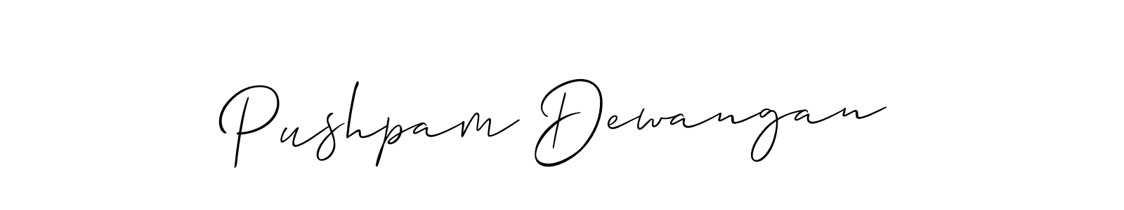 Best and Professional Signature Style for Pushpam Dewangan. Allison_Script Best Signature Style Collection. Pushpam Dewangan signature style 2 images and pictures png