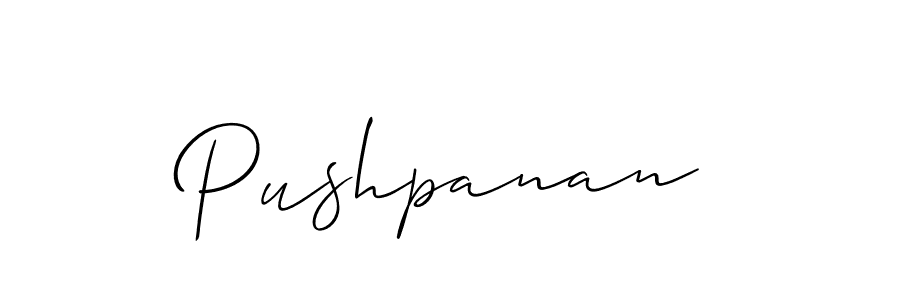 Best and Professional Signature Style for Pushpanan. Allison_Script Best Signature Style Collection. Pushpanan signature style 2 images and pictures png