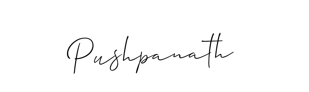 Create a beautiful signature design for name Pushpanath. With this signature (Allison_Script) fonts, you can make a handwritten signature for free. Pushpanath signature style 2 images and pictures png
