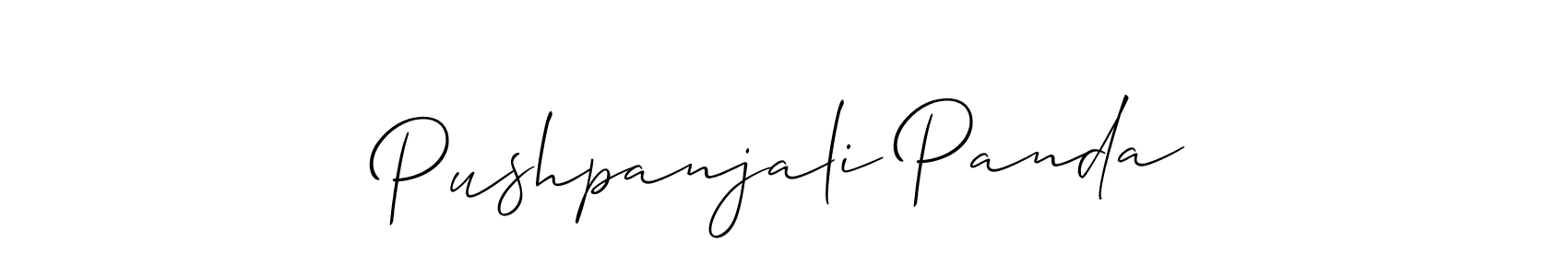 Similarly Allison_Script is the best handwritten signature design. Signature creator online .You can use it as an online autograph creator for name Pushpanjali Panda. Pushpanjali Panda signature style 2 images and pictures png