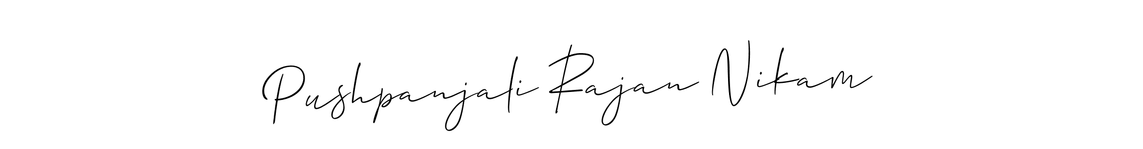 You can use this online signature creator to create a handwritten signature for the name Pushpanjali Rajan Nikam. This is the best online autograph maker. Pushpanjali Rajan Nikam signature style 2 images and pictures png